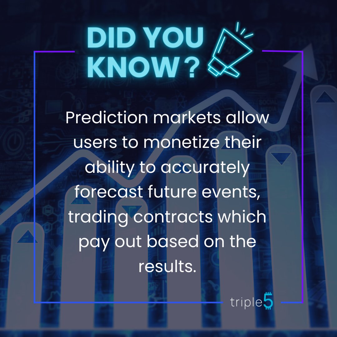 Triple5Token's tweet photo. #Triple5 is bringing prediction markets to blockchain to let everyone participate in a global #PlayToEarn, #PredictAndWin platform. Find out more at https://t.co/GnYtxMFwug https://t.co/2tS8ZIS3XI