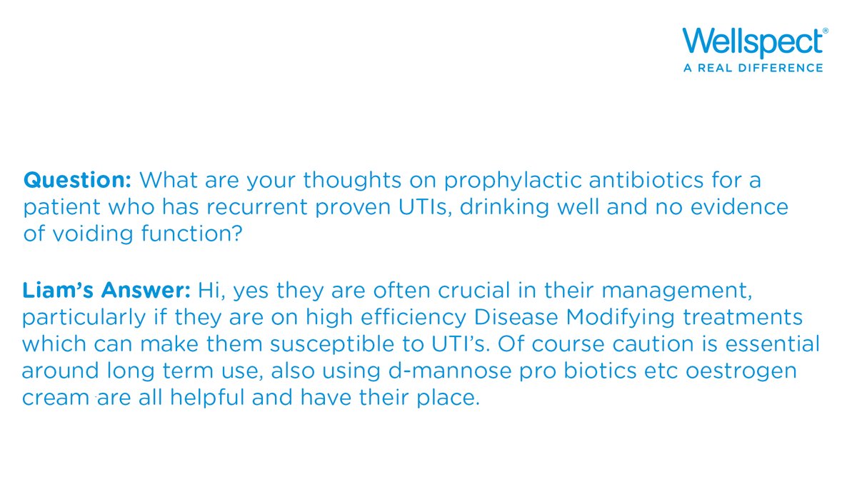 WellspectUK's tweet photo. Liam's latest question @BAUNnurses centred around the use of prophylactic antibiotics for patients who have recurring UTIs.
#urology #BAUN22 https://t.co/VOqvCWBpd1