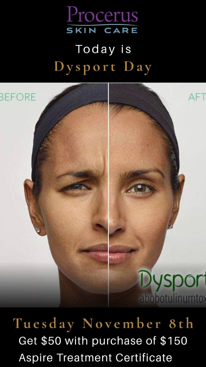 Get $50 off purchase of $150 treatment certificate on your Aspire Galderma app. Bring your certificate in this week and we will match you $50. #Dysport #DysportDay #medspa #AnnArbor