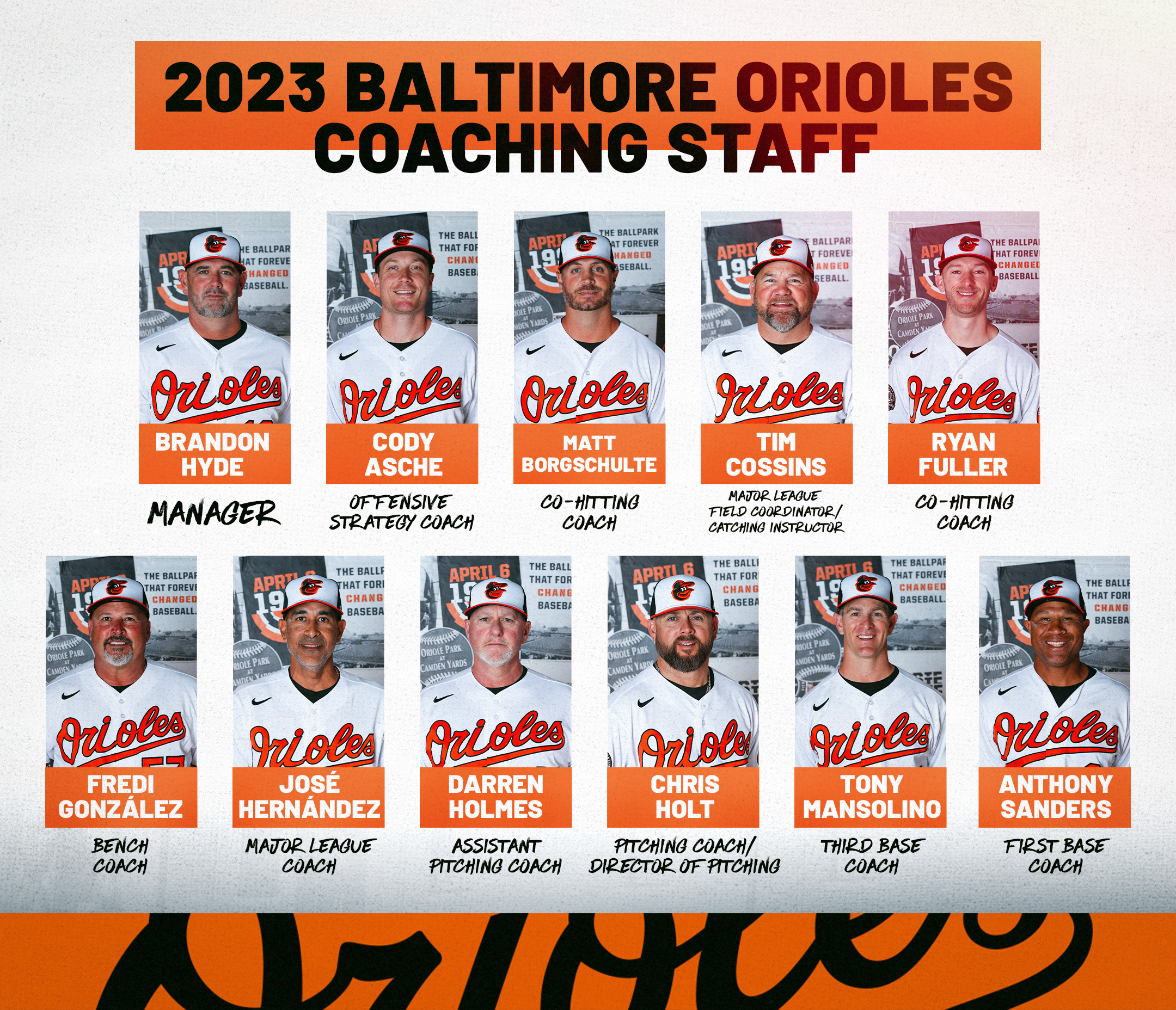 Baltimore Orioles on X: We have announced our 2023 Major League