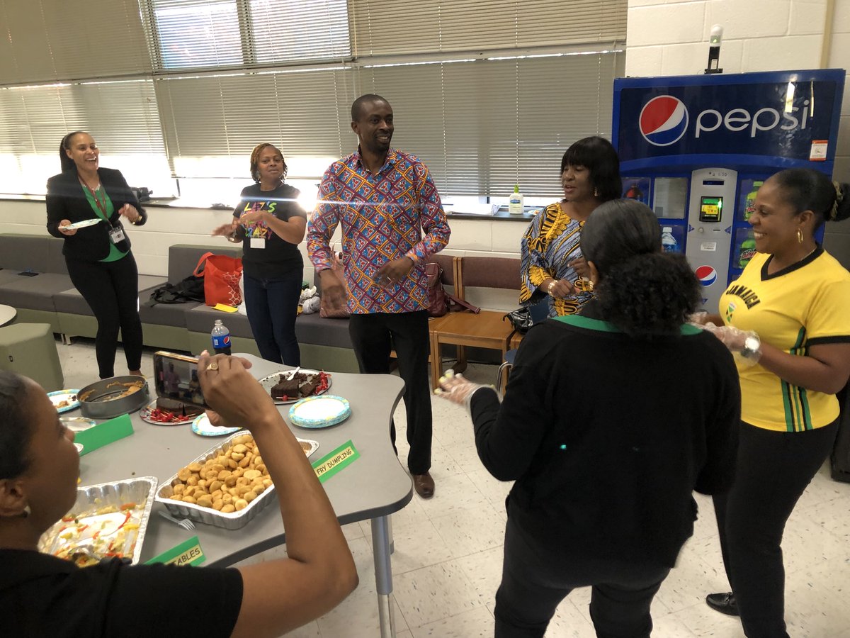 It’s a tantalizing Tuesday where staff is sampling the flavors from the islands and other countries. Our International teachers have engulfed our Viper staff in a cultural explosion of Jamaican music, language, and breakfast cuisine. “A Yah So Nice”. #ViperPride