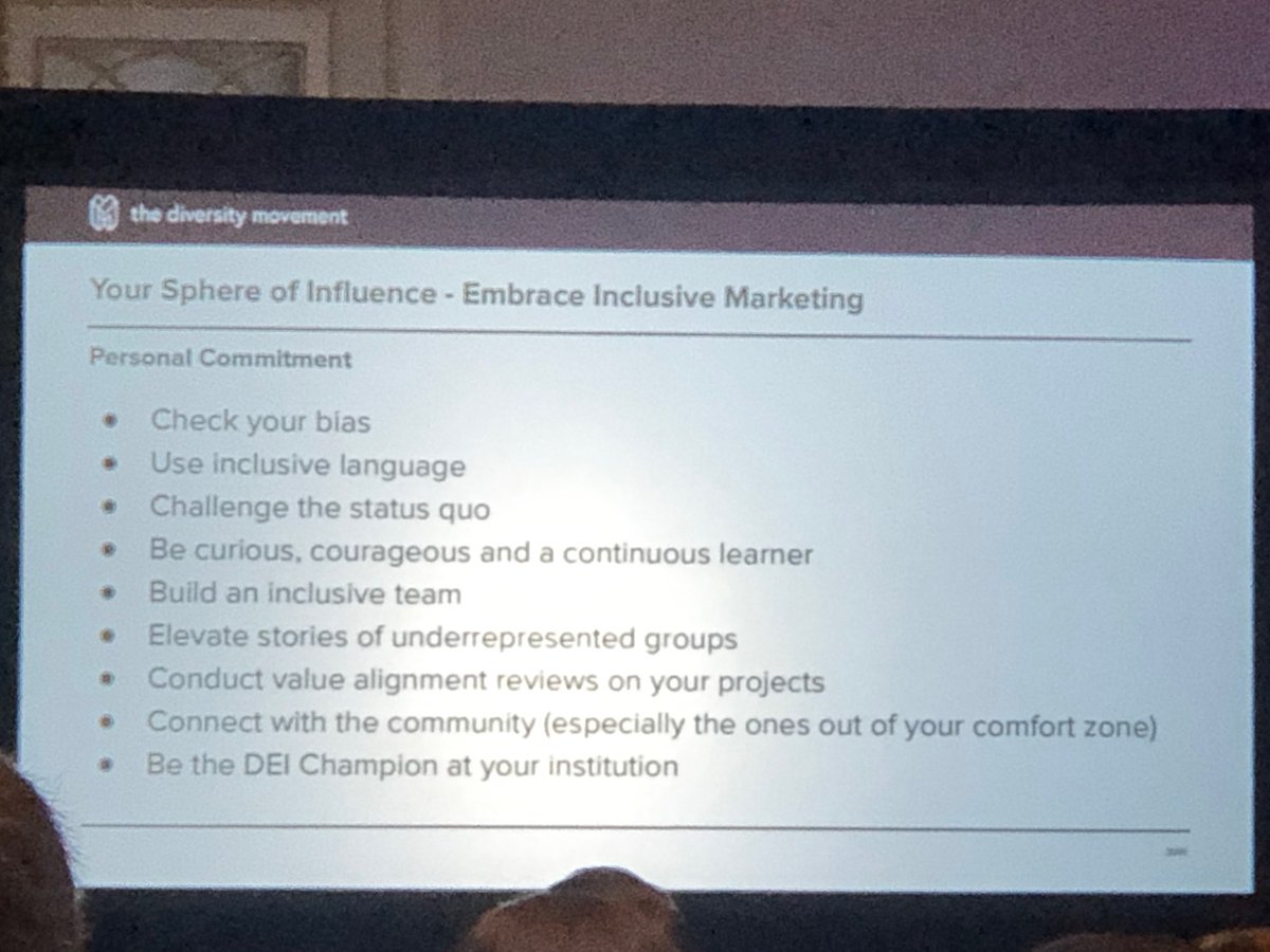 Loren Branch (he/they) (@lbfrom93til) on Twitter photo Respectfully, this may be the most important slide of #amahighered and the session isn’t even over yet. Each bullet could be a presentation itself.
From <a href="/swillinghamh/">Shelley Willingham (she/her)</a> Respectfully, this may be the most important slide of #amahighered and the session isn’t even over yet. Each bullet could be a presentation itself.
From <a href="/swillinghamh/">Shelley Willingham (she/her)</a>