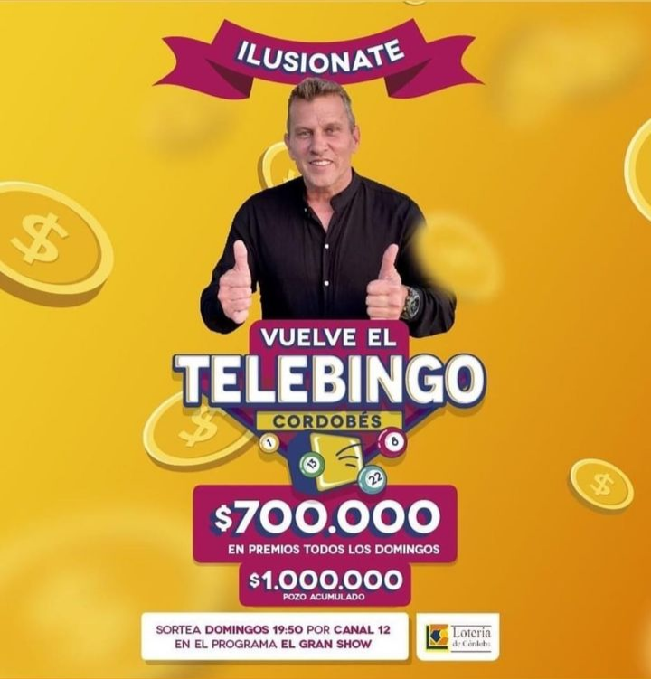 flaviapop_'s tweet photo. #NOVEDADES📺 Este domingo a las 19:50 horas y dentro de #ElGranShow vuelve un clásico de la TV de Córdoba #TelebingoCordobés con la conducción de mi querido amigo @Rusovogel y por la Pantalla de @ElDoce.
#IdeasHD @hrdominguez https://t.co/dZbjD52jP2
