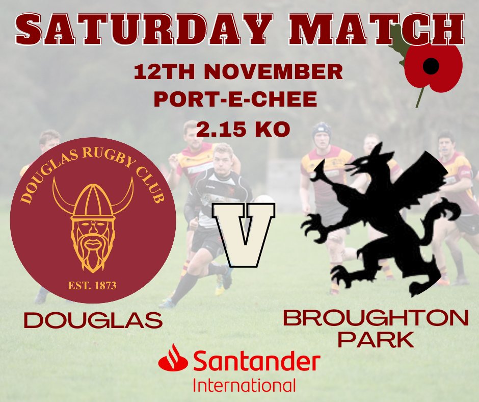 Douglas RUFC (@douglasrufc) on Twitter photo Douglas 1st XV take on travelling team <a href="/broughtonparkfc/">Broughton Park Rugby</a> this Saturday in the Regional 2 North West.๐
๐
12th November
๐ Port-e-Chee
โฑ 2.15
Autumn Internationals will be shown in the clubhouse,. Everyone welcome! Douglas 1st XV take on travelling team <a href="/broughtonparkfc/">Broughton Park Rugby</a> this Saturday in the Regional 2 North West.๐
๐
12th November
๐ Port-e-Chee
โฑ 2.15
Autumn Internationals will be shown in the clubhouse,. Everyone welcome!