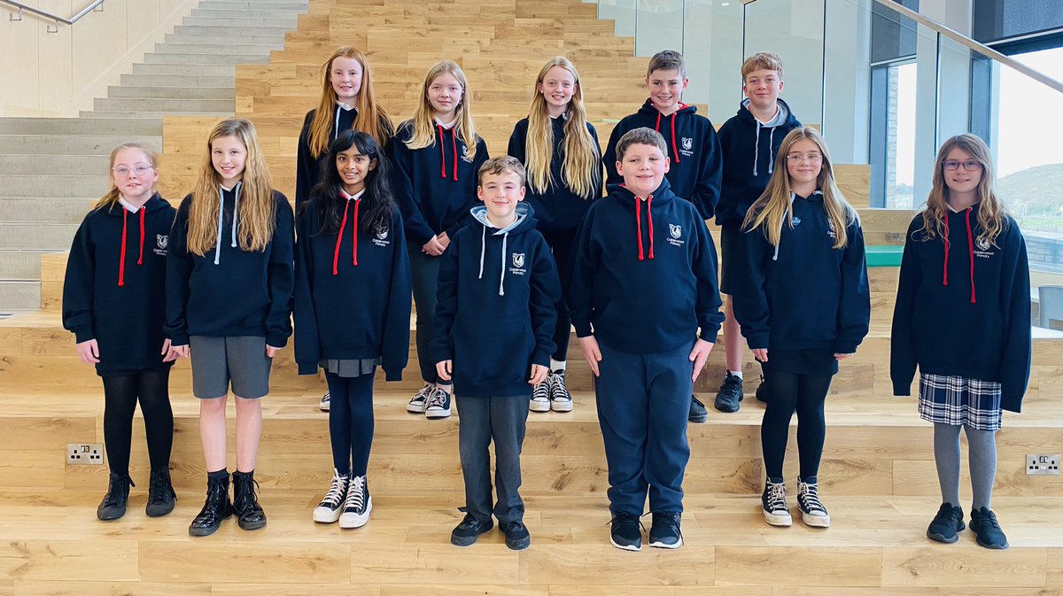 Calderwood_Pri's tweet photo. Another first and very exciting moment for Calderwood β¦ Our Primary 7 hoodies have arrived! π Thank you so much to Stirling Developments, @TaylorWimpey and @LinwaterPark for helping us to buy them. #CreatingOurStory π https://t.co/2o3JOsrN1n