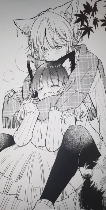 あったかいね‼️
温め合う幼馴染百合🐺🐺

#創作百合 
