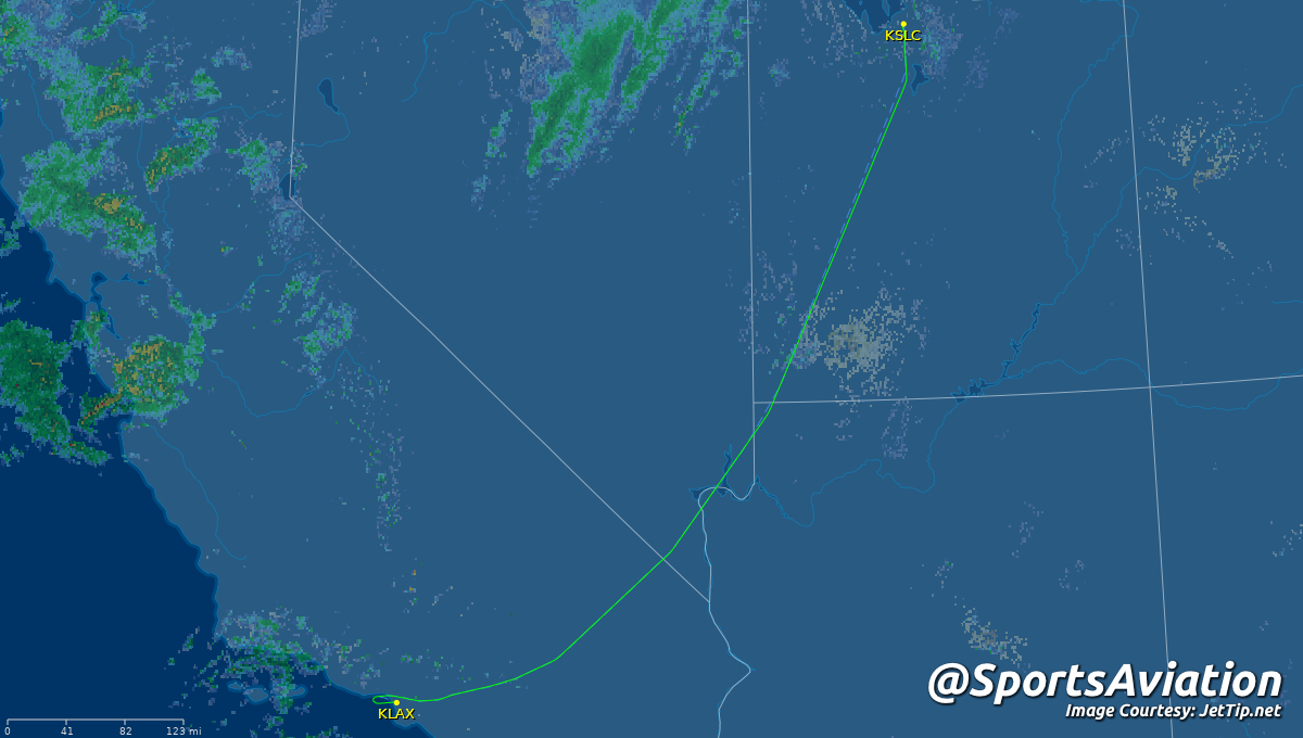 SportsAviation's tweet image. 🏀 Los Angeles Lakers (@Lakers) #LakeShow
🆚 L @ Utah Jazz #TakeNote #LALvsUTA
✈️ N662DN | DAL8929 | B752
🛫 SLC - 12:40 am MT
🛬 LAX - 1:26 am PT
📡 Tracking: jettip.net/airport/klax/9…