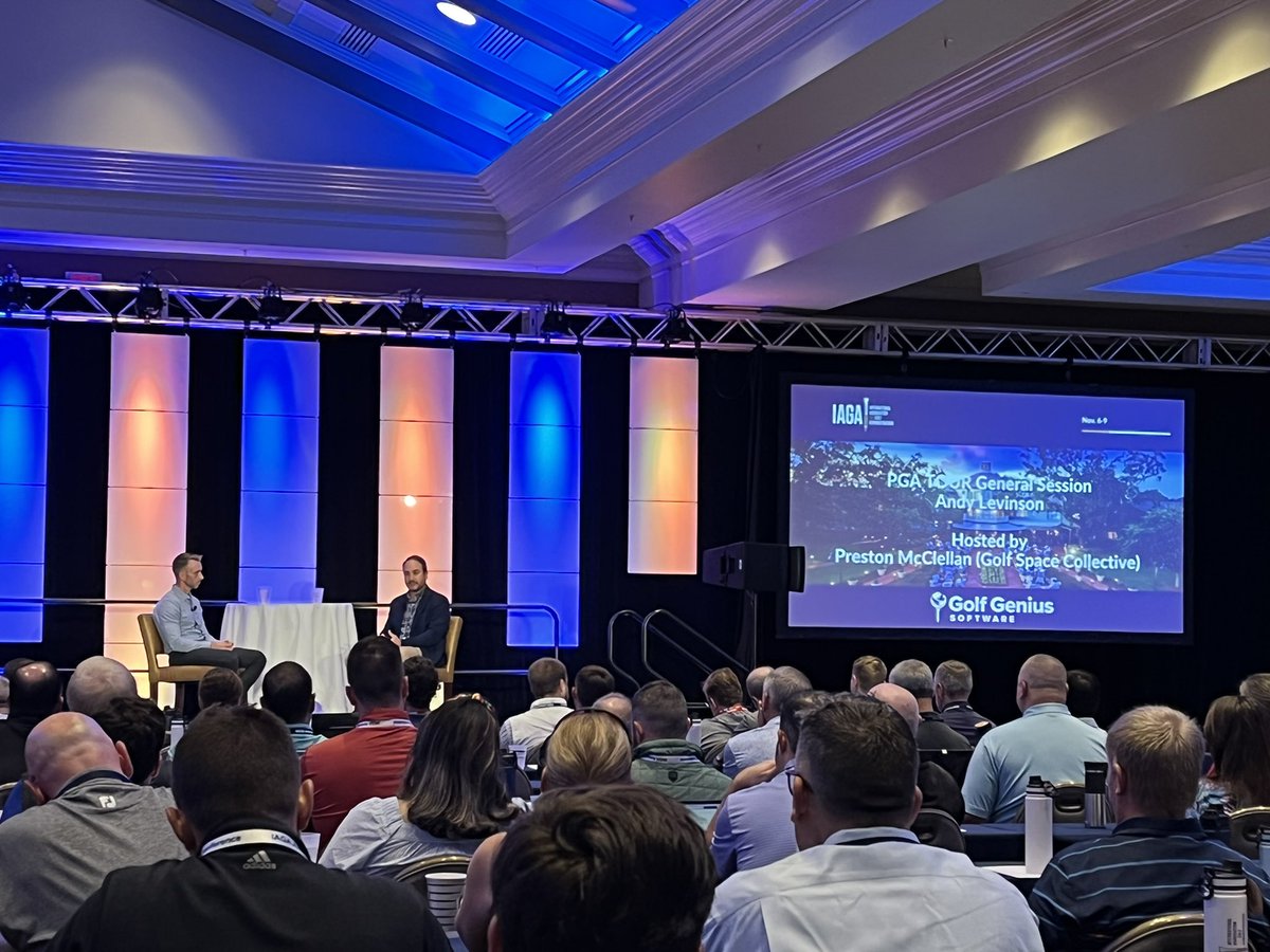 HughUnderPar's tweet photo. Day 2 has begun @IAGA_Golf and a great start with @AndyLevinson @PGATOUR and @p_mcclellan #GolfSpaceCollective @yocgolf #MakeGolfYourThing #elevateIAGA https://t.co/uUNXJYPiEd