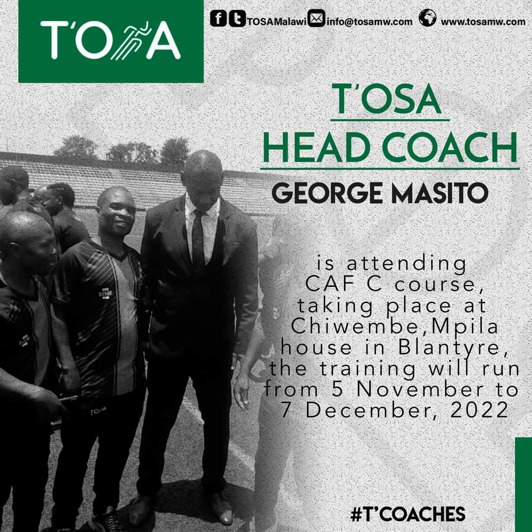 tosamalawi's tweet photo. Join us in congratulating our Head Coach 𝐌𝐫. 𝐆𝐞𝐨𝐫𝐠𝐞 𝐌𝐚𝐬𝐢𝐭𝐨 one of Coaches attending CAF C course,taking place at Chiwembe,Mpila house in Blantyre.
#𝐒𝐩𝐚𝐜𝐞𝟒𝐒𝐩𝐨𝐫𝐭𝐬𝐃𝐞𝐯𝐞𝐥𝐨𝐩𝐦𝐞𝐧𝐭
#𝐏𝐮𝐭𝐭𝐢𝐧𝐠𝐆𝐨𝐝𝐅𝐢𝐫𝐬𝐭
#𝐂𝐈𝐒𝐄𝐌𝐚𝐥𝐚𝐰𝐢 https://t.co/TkiiEpYIny