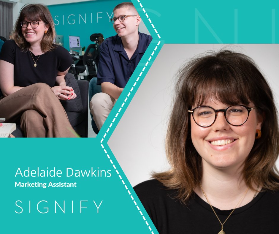 SignifyDigital's tweet photo. Meet Signify's Marketing Assistant Adelaide Dawkins. With experience in digital marketing and social media management in the packaging industry, Adelaide brings a focused approach to digital marketing.
Find out more here: https://t.co/hbwQqTsyrH
#SignifyDigital #MeetTheTeam https://t.co/PkqjZoxGBD