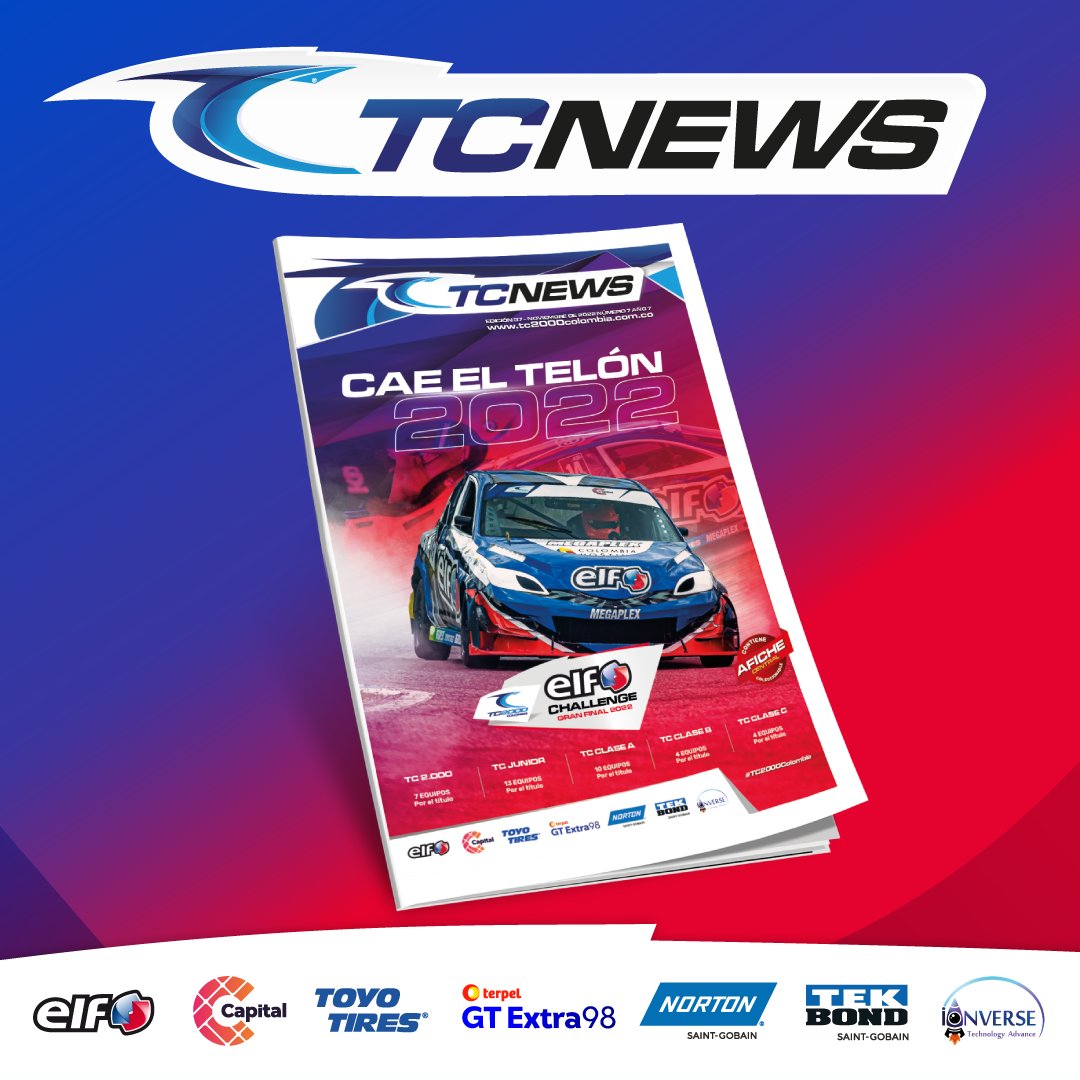tc2000colombia's tweet photo. Y esta es la portada para el Periódico TC News del Elf Challenge - Gran Final de temporada 2022 del TC 2.000 Colombia. #tc2000colombia #HechoEnCasa https://t.co/jGO9tCDvNU