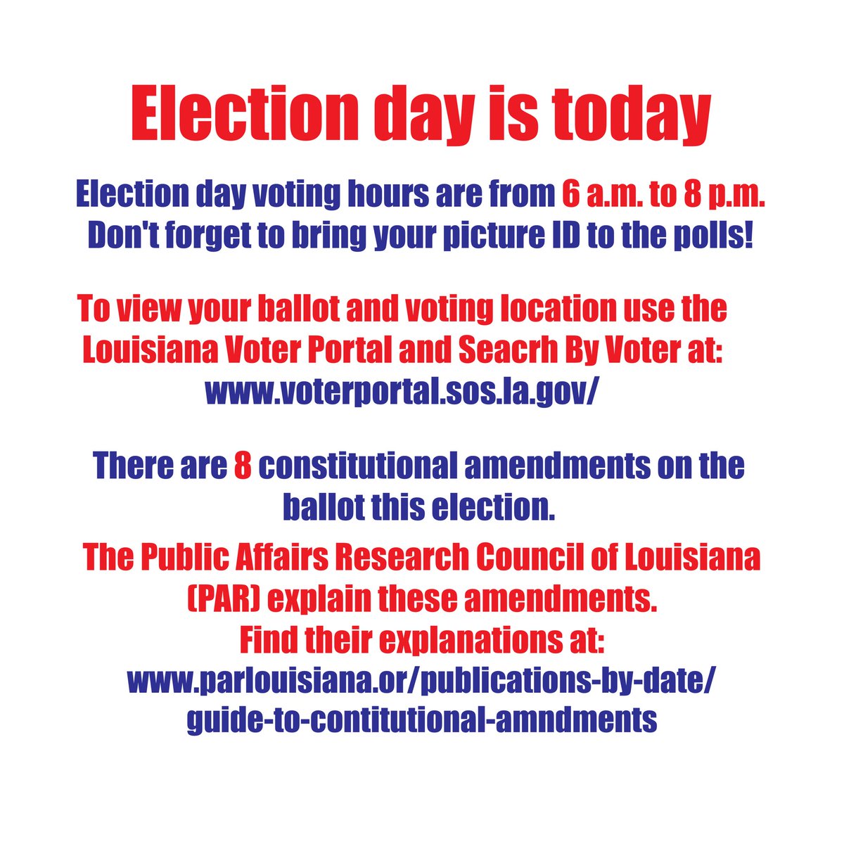 Voting is Social Work! Get out and #GEAUXVOTE!