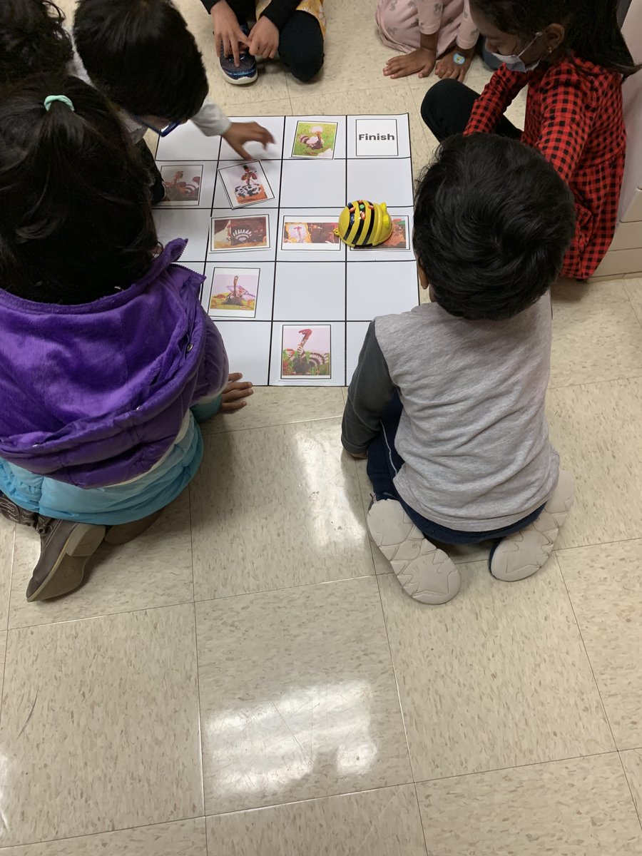 FittsLibrary's tweet image. Kinder and First grade have been busy coding with Beebots and retelling the story of Turkey Trouble. @RiddleElem @fisd_libraries #fisdmadetoshine