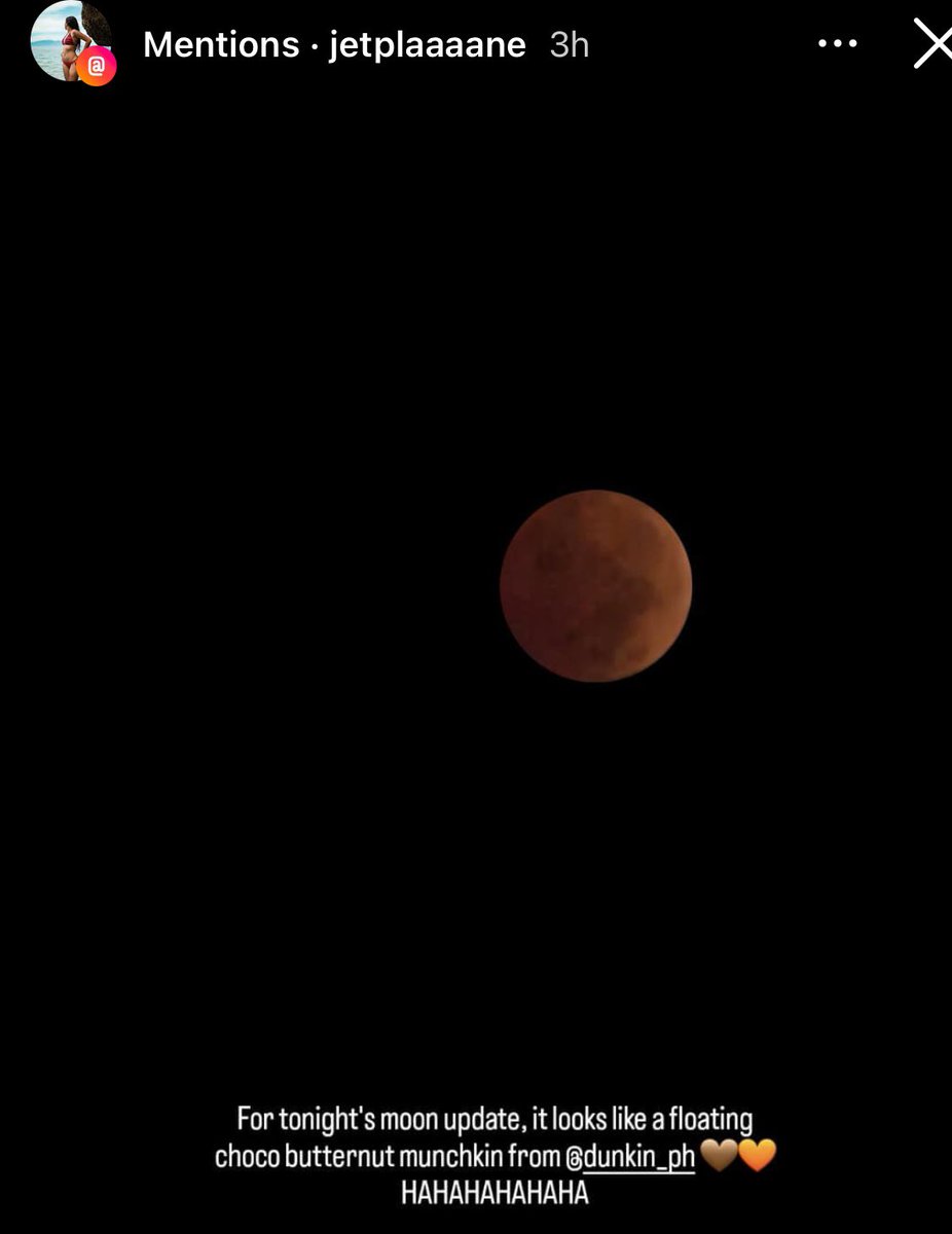 dunkinph's tweet photo. Lunar Eclipse or Choco Butternut Munchkin? ๐ ๐ #LunarEclipse #DunkinPH #ChocoButternut
๐ธ jetplaaaane https://t.co/rzKdQn9qID