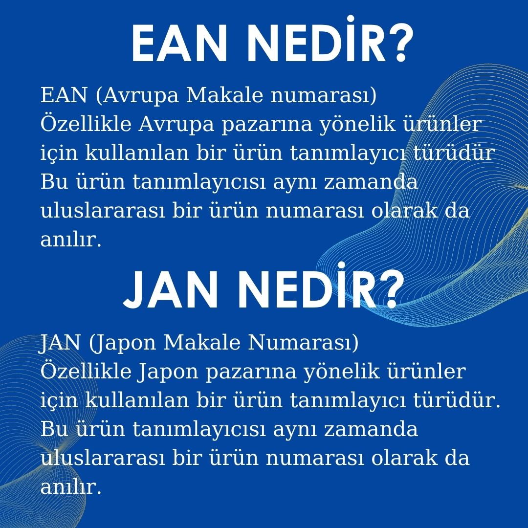 eihracatTR's tweet photo. AMAZON BARKODLARININ AÇIKLAMALARI NEDİR? Tüm Barkod kodların açıklamaları👆🏻
.
.
#amazonsellers #eihracat #eticaret #amazondanışmanlık #amazondasatışyapmak #amazonsatıcıları #amazonconsultancy #amazonfba #ecommercetips #eticaretçözümleri #dropshipping https://t.co/1c3SctCPQe