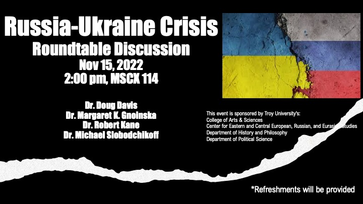 TroyUHistory's tweet photo. Great event coming up next week, with our own Dr. Gnoinska and Dr. Kane. https://t.co/mPWGo4mMVN