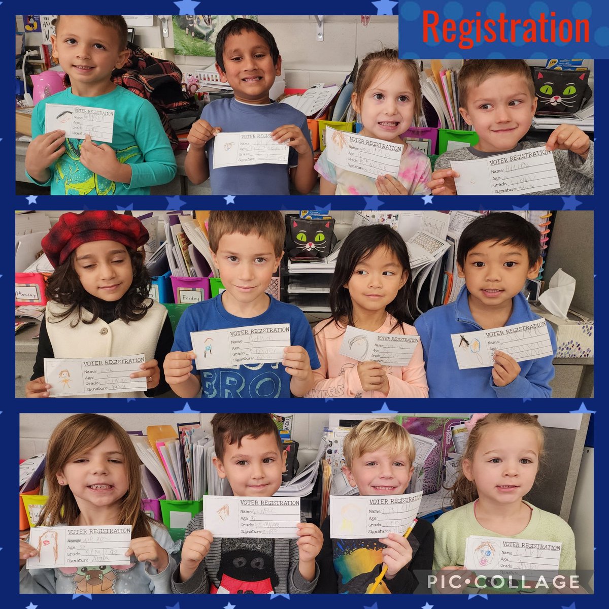 NelsonKindRCrew's tweet photo. Happy Election Day. Yesterday we did some voting of our own! Registration,  ballots, polling stations, oh my! We even had our own debates...would you vote for pizza or ice cream? #ProudToBeD12 https://t.co/kBqtDt31HO