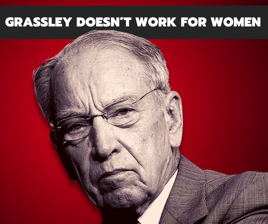 FACT: Without Chuck Grassley’s efforts over more than half a century, Roe v. Wade would still be the law of the land today.

Let’s codify Roe by chucking Mr. Grassley out of office. #IASen
