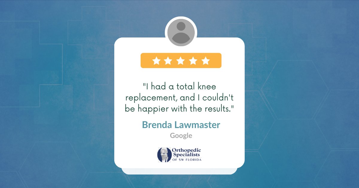 osswf's tweet photo. We love the kind words from patients about our practice. Contact us today to begin your positive experience: https://t.co/4jqkKpojOM

#orthopedics #orthopedicsurgery #orthopedicsurgeon #backpain #backsurgery #spine #spinesurgery #handsurgery #kneesurgery https://t.co/YTaTWmmPq8