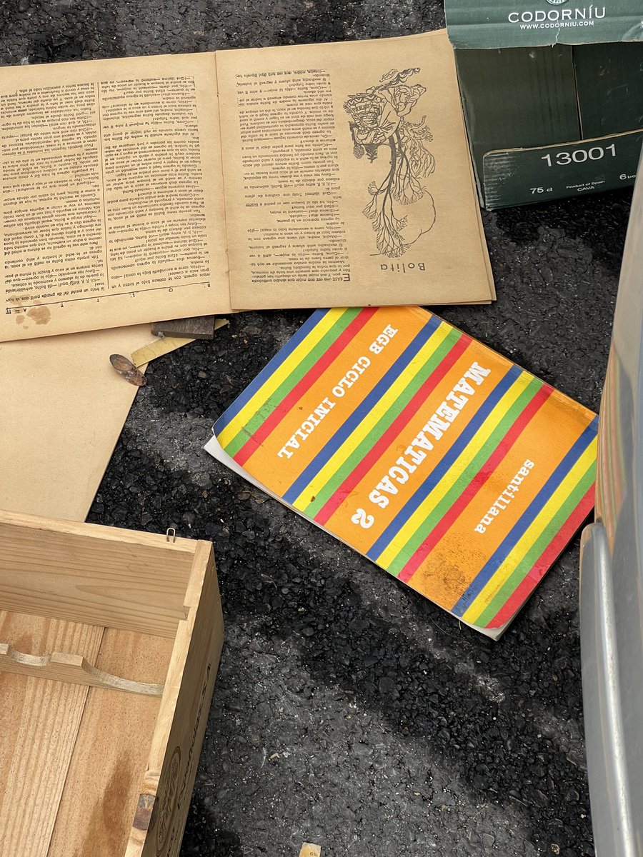 Flash back de vuelta a la infancia junto a un contenedor de papel