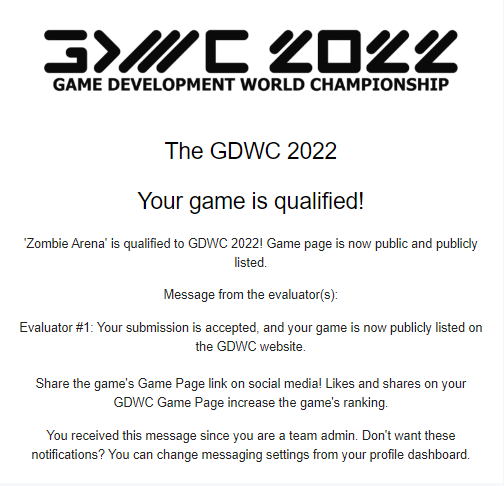 ZombieArenaNFT's tweet photo. Hey survivor,

@ZombieArenaNFT is qualified for GDWC! One of the most important Game Development Championship!

Now you can help us voting! You can LIKE and SHARE for help Zombie Arena:⤵️
https://t.co/FnKb6OknzX

#ZombieArena #GDWC #gamedevelopment #gamedev 

Thank you 🧟 https://t.co/4GZzwgtgKl