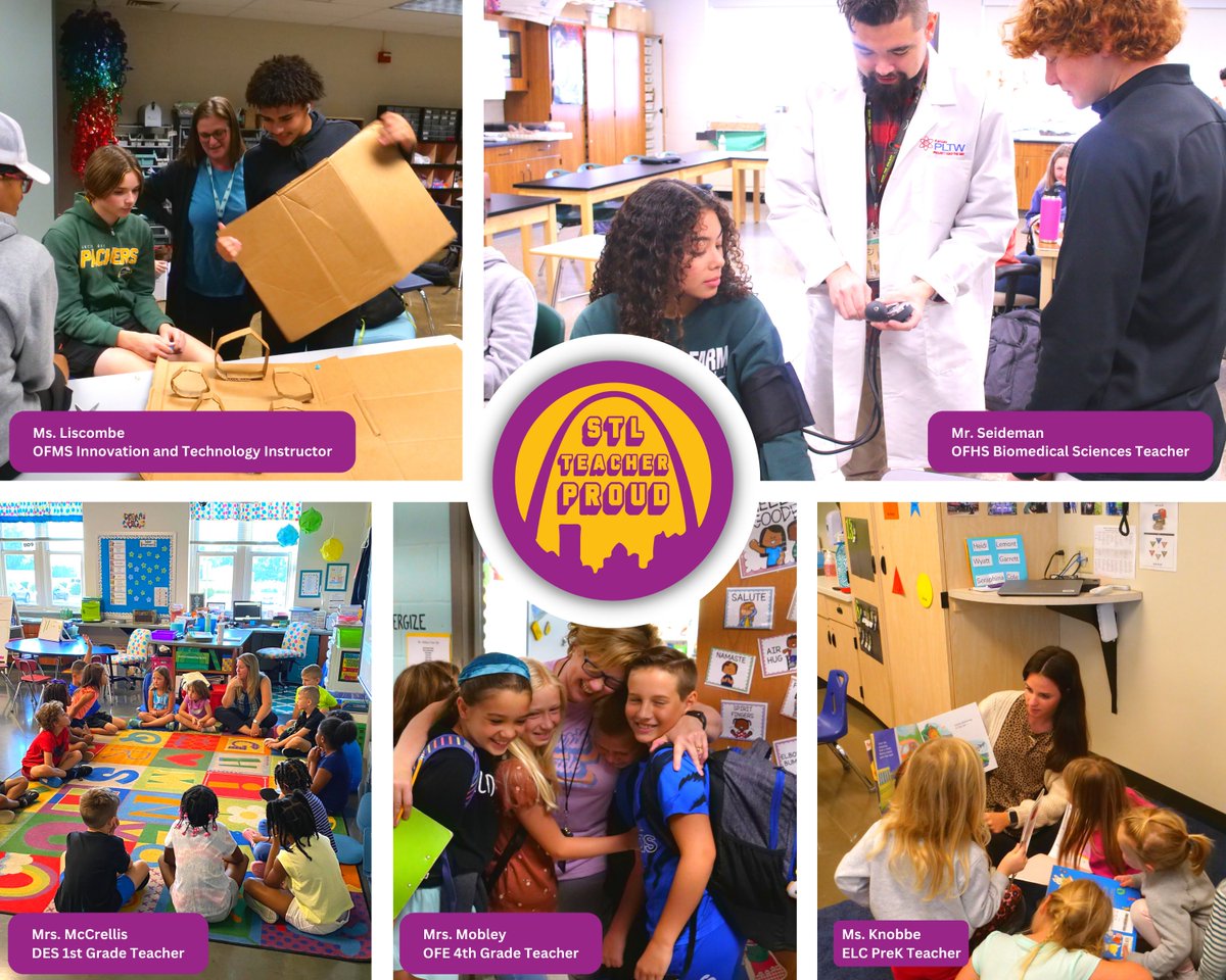 OrchardFarmRV's tweet photo. We have some pretty amazing teachers here at the #OFSD. STL Teacher Proud Tuesday's purpose is to celebrate those in the profession, to inspire others to consider teaching and to inform the community about the importance of public education. #TeacherProud
@MOEducation
@educplus https://t.co/jBty4BtHlg
