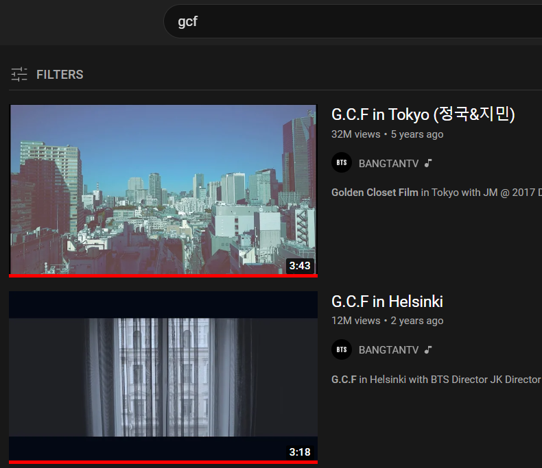 jimins_jungkook's tweet photo. so i found out that if you search "gcf in tokyo" you get jimin smiling and if you search "gcf" you get the normal thumbnails? https://t.co/VjApxdgg9K