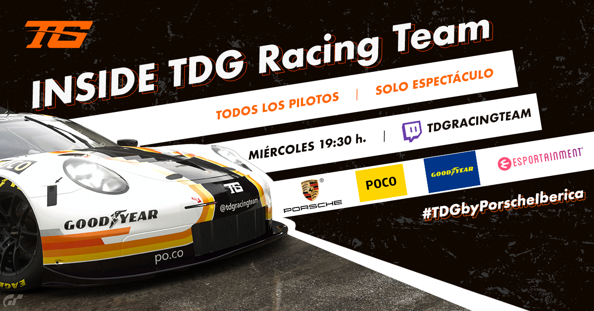 👀Ojo a lo que se viene👀

🔥Juntamos a nuestros pilotos para que compitan y tendremos acceso a sus radios. Para que vivas el espectáculo desde dentro🔥

🏎️Mañana. 19:30h. El duelo que mereces🏎️
▶️twitch.tv/TDGRACINGTEAM

@TDGbyPorscheIberica
