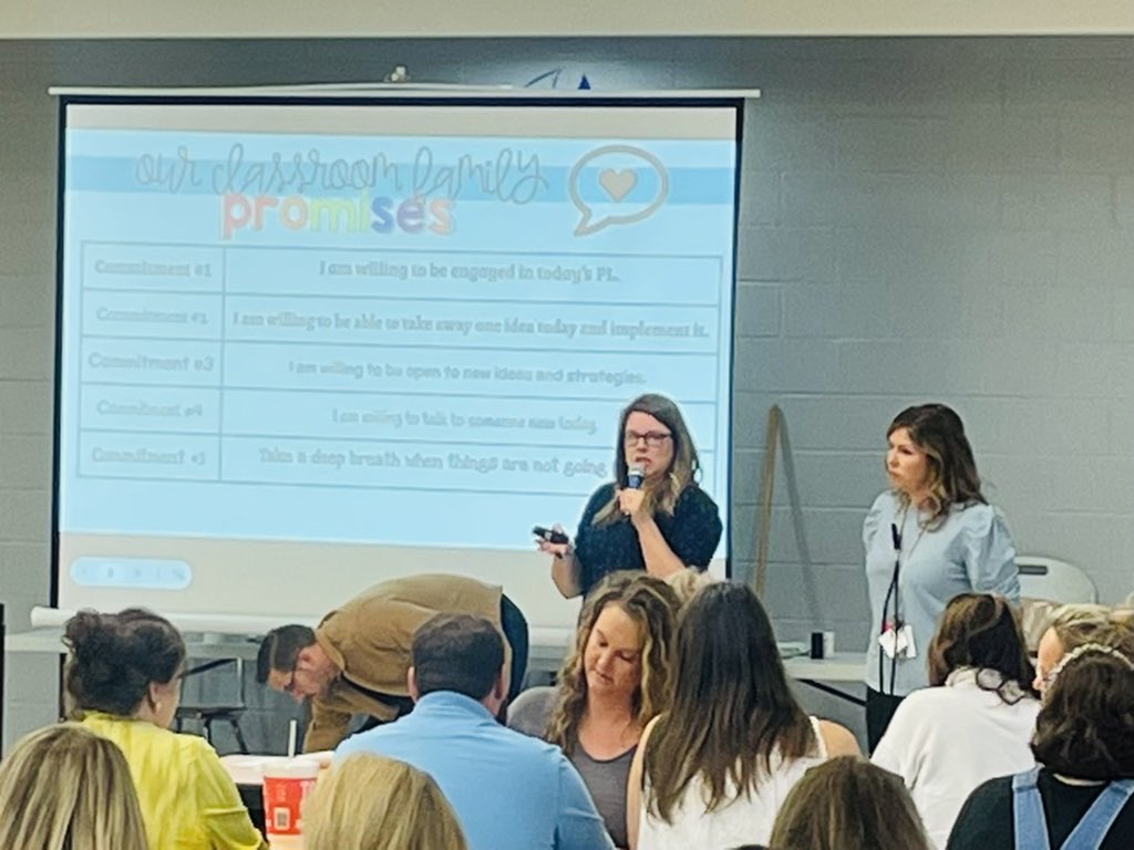 So proud of our rockstar teachers, Katie Jonkheere and Rachel Higgins, presenting at the SCS PL on Conscious Discipline today! <a href="/Mrshigginsr/">Rachel Higgins</a> <a href="/janglin17/">Jennifer Anglin</a> <a href="/Carmstrong_Ed/">Crystal Armstrong</a> <a href="/McMenAMY05/">Amy McMenamy</a>