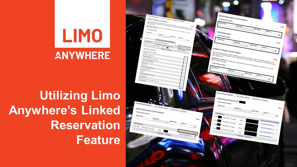 limoanywhere's tweet photo. Utilizing Limo Anywhere’s Linked Reservation Feature - https://t.co/Akrsu4OVgX https://t.co/Gz2KB9OESR