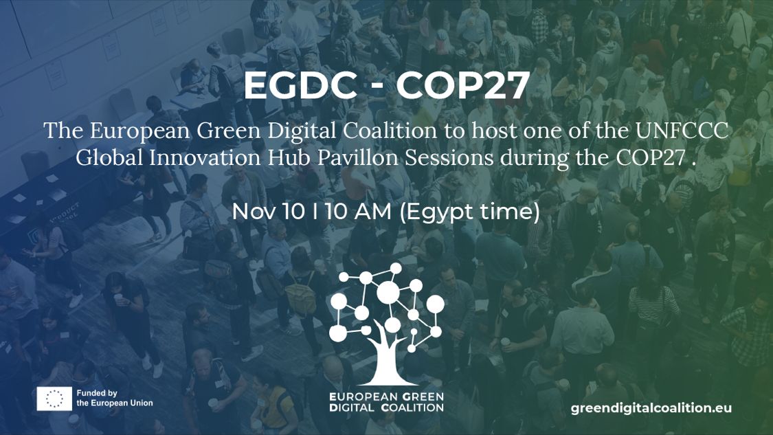 📅 10 Nov, 10am

Our Associate Director for Europe <a href="/popsustain/">Popsustain</a> will join the <a href="/GDCoalition/">GreenDigitalCoalition</a> event at the <a href="/UNFCCC/">UN Climate Change</a> Global Innovation Hub Pavilion Session on assessing the climate impact of #DigitalSolutions. 

Livestream link coming soon🔗

#UGIHCOP27 #COP27 <a href="/COP27P/">COP27</a> #EGDC