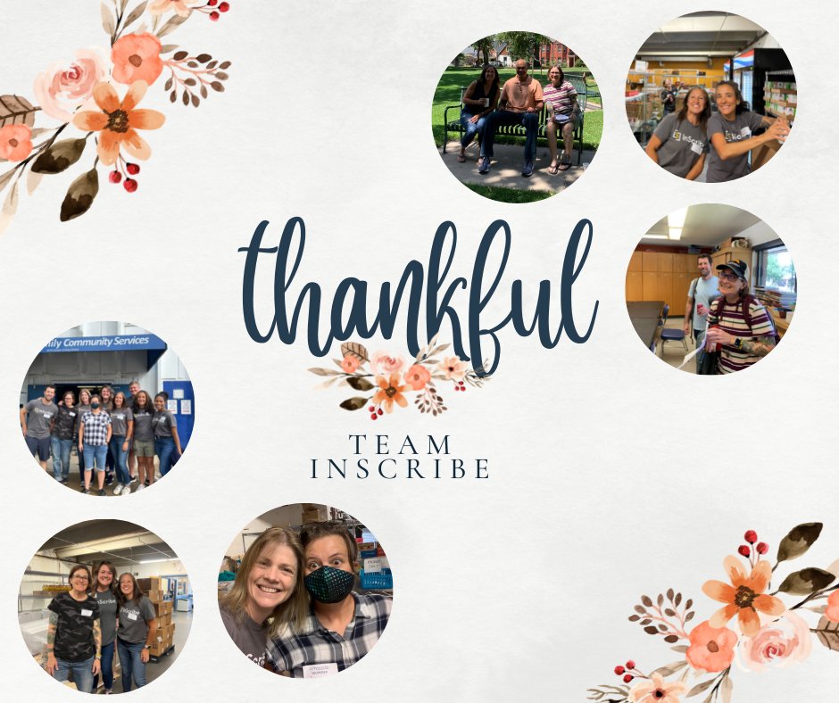 We appreciate the month of November for reminding us to pause and focus on all we have to be #thankful for. Throughout the month we'll be sharing some of the people, places and things we're thankful for, and today we're kicking it off with our incredible <a href="/inscribeapp/">InScribe is over at BlueSky</a> team!