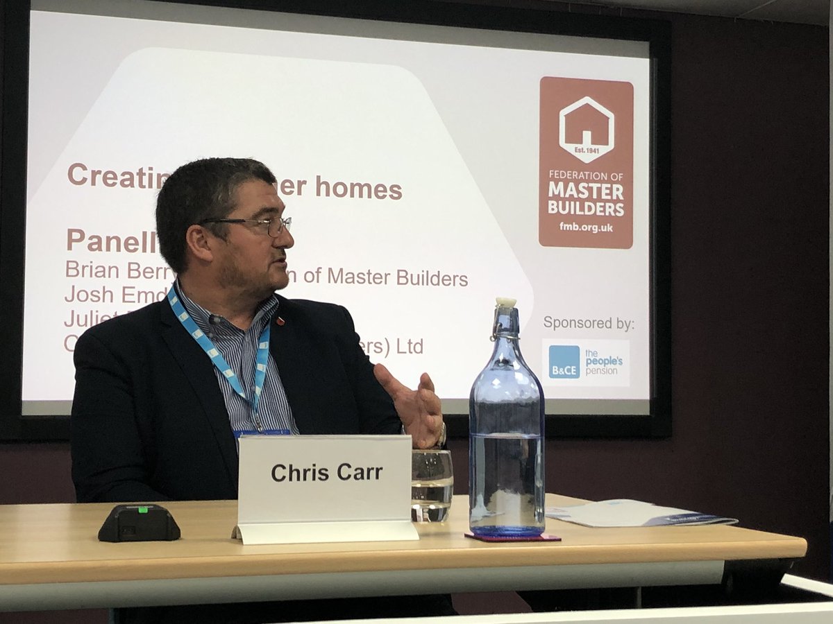 levy_jessica's tweet photo. Chris Carr, @fmbuilders Vice-President, provides the perspective of the SME housing developer. The model is geared to the volume house builder. The result? New regulations are adding costs for SMEs. Caution needed to ensure we don’t see more small firms exist the market #FMBConf https://t.co/hdxbfYibpy