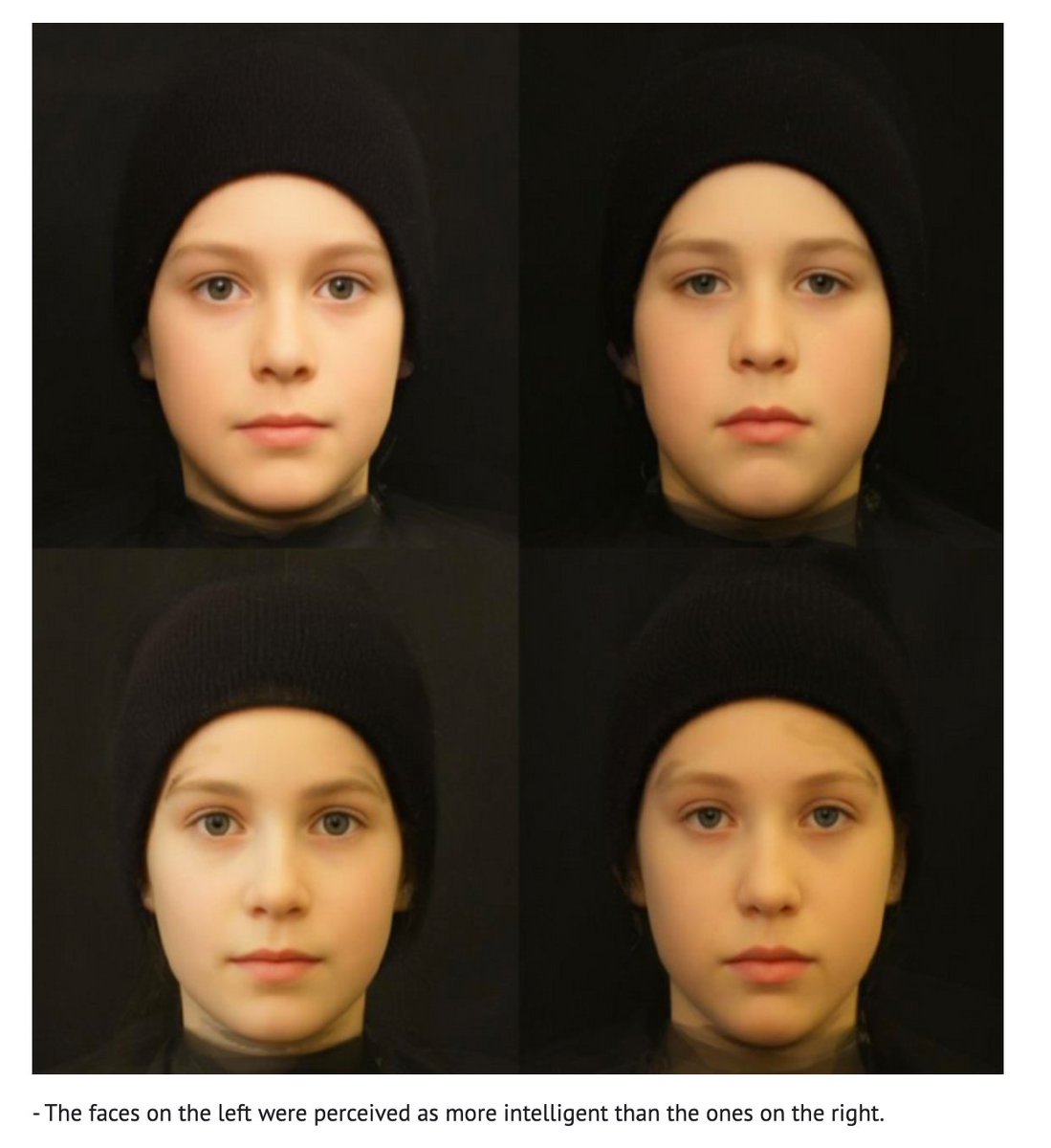 pierresbaptiste's tweet photo. Attractive people are smarter.

At least, that is what we think.

An unconscious bias we hold, according to a series of psychological studies led by Dr. Sean Talamas at the University of St Andrews. That's just one example of how we measure others. https://t.co/Sxv2CrX0J6