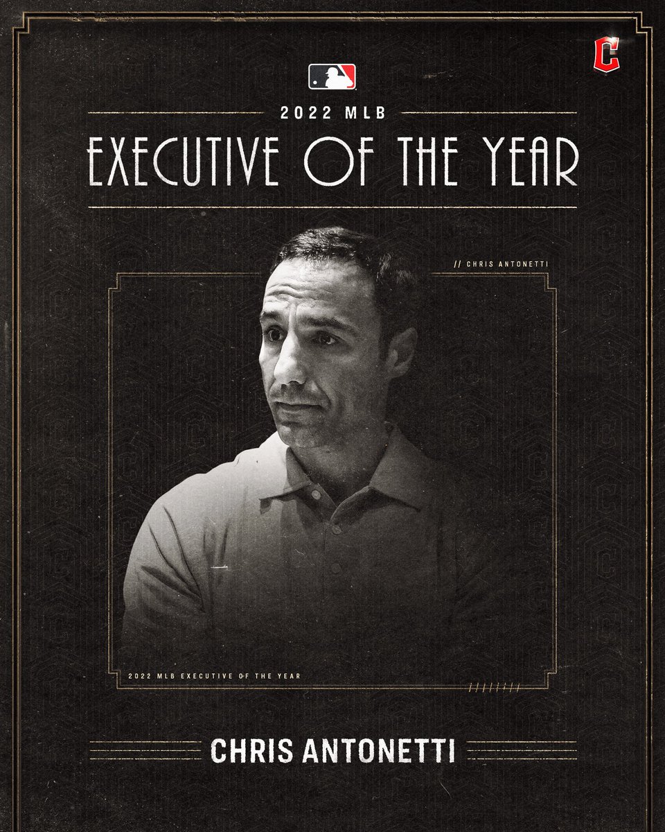 CleGuardians's tweet photo. Chris Antonetti has been named MLB's Executive of the Year as voted by his peers.

#ForTheLand https://t.co/BM8UFj8SqY