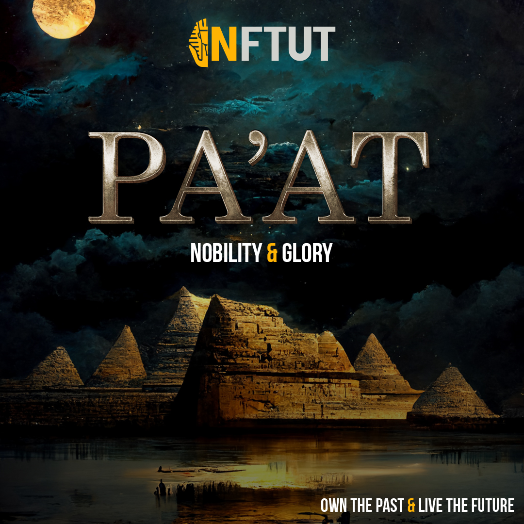 “Pa’at”
The rebirth of the nobility.
Become a member of the elite by joining the NFTut community and gain access to one of the most ancient civilizations to ever walk the earth.
#NFTut #Pharaohs #AncientEgyptians #NFTs #Metaverse #Upland #Ethereum
