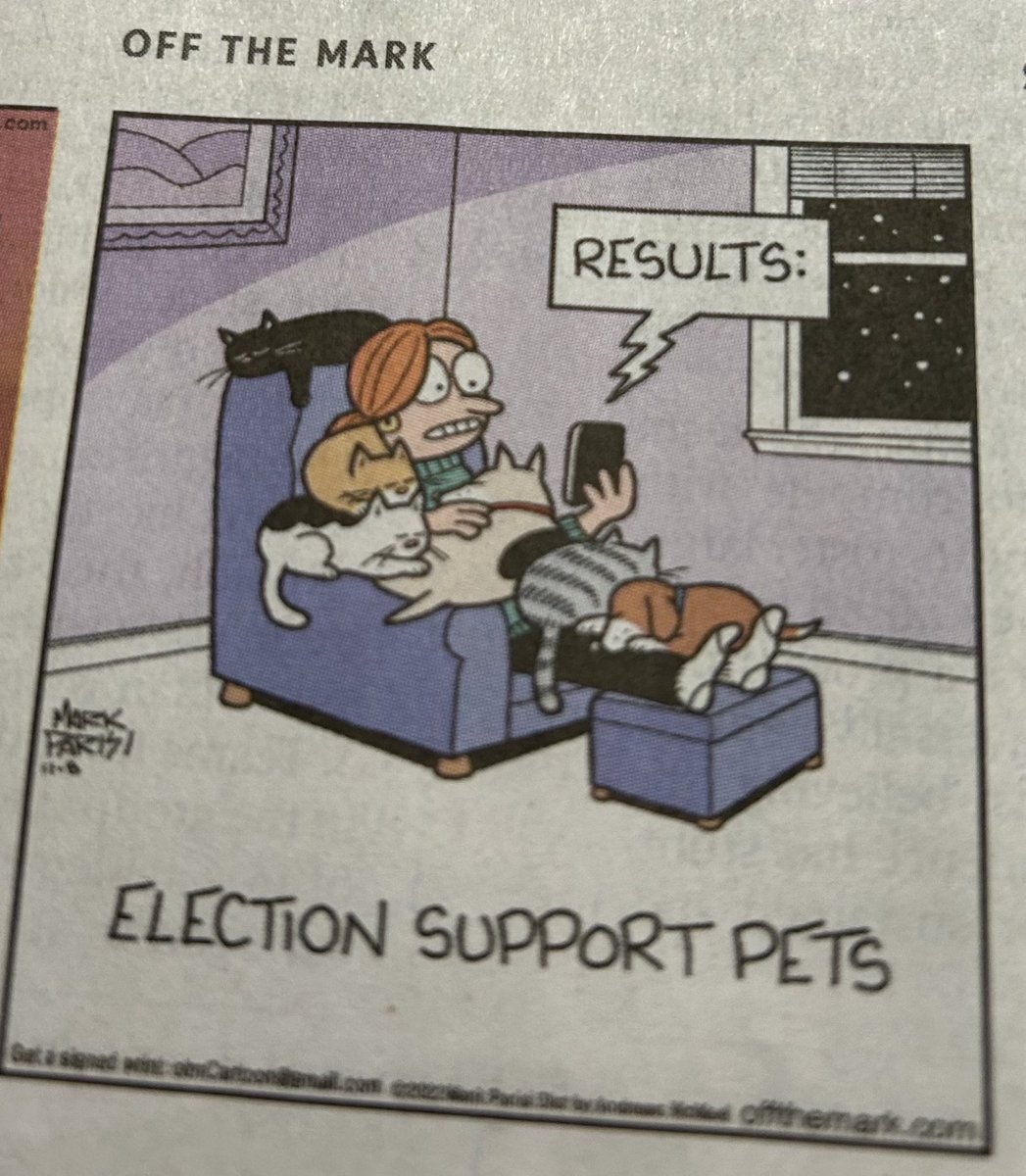 David Mitchell (@dmitchellyow) on Twitter photo For our American friends today — in need of election support pets. Good luck! #Midterms2022 Thanks <a href="/OffTheMarkComic/">Mark Parisi 🦀</a> For our American friends today — in need of election support pets. Good luck! #Midterms2022 Thanks <a href="/OffTheMarkComic/">Mark Parisi 🦀</a>