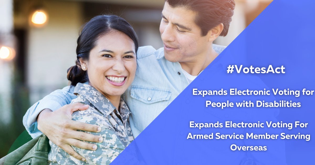 Today is election day! This session I was proud to join my colleagues in the Senate to expand voting options for our armed forces members serving overseas and people with disabilities.