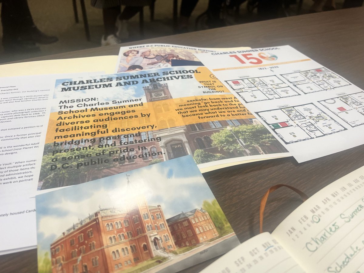 OfcourseDrLakes's tweet photo. Yesterday was a day full of research! The @DcpsLab Team visited the @SumnerMuseum to learn about our school’s history! I was fortunate to learn more about Ron Brown and Roper Middle School.“You have to know the past to design for the future!”#SchoolRedesign https://t.co/1sPuvKl6Ri