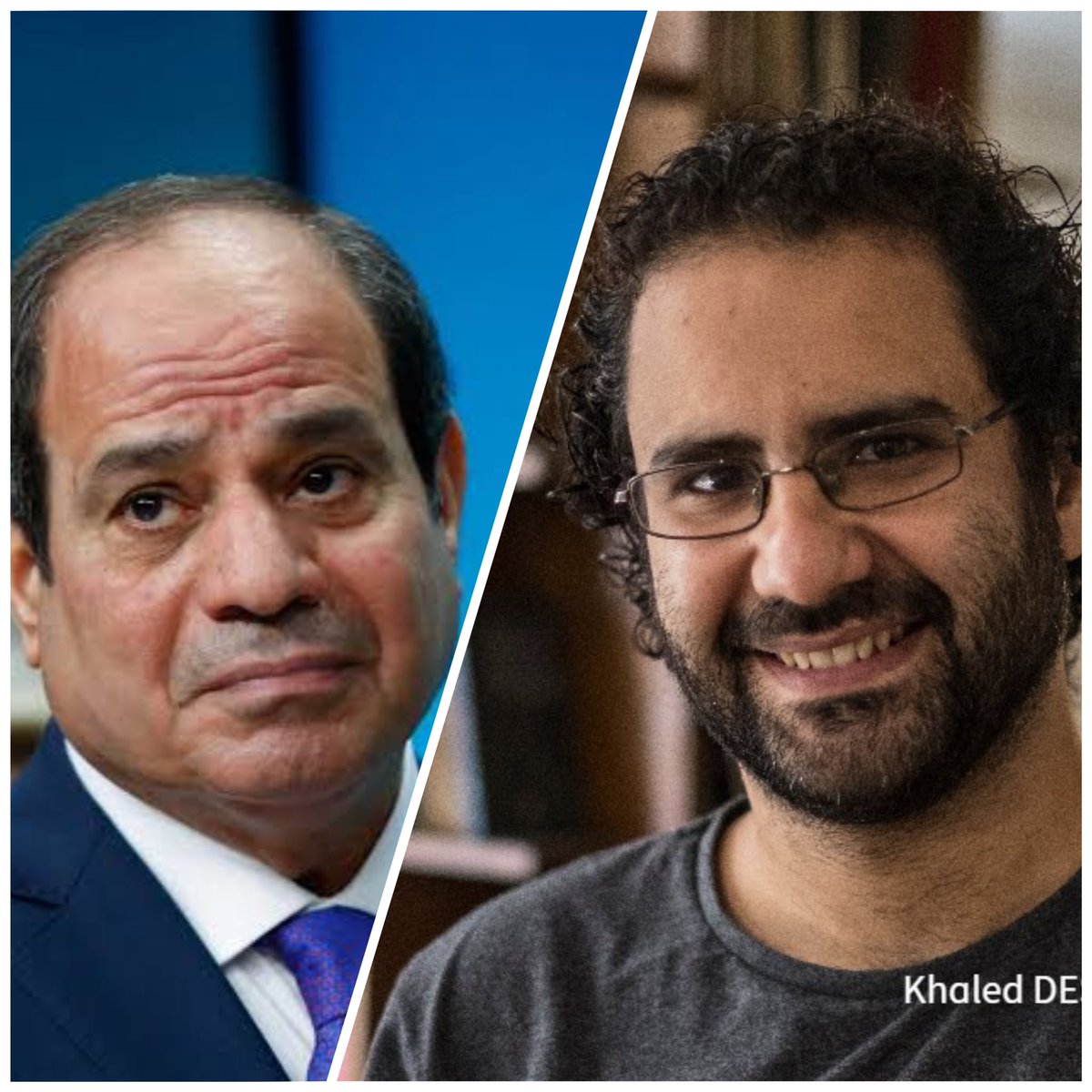 Egyptphofficial's tweet photo. ما بين حُر في الأسر  و سجين في القصر  .. 
شتان بين عبدالفتاح و عبدالفتاح .

@Monasosh . @sana2 
#انزل١١_١١_حرر_بلدك
#انزل_شارك_11نوفمبر
#قمه_المناخ_مصر_٢٠٢٢
#FreeAlaa 
#ارحل_يا_سيسي https://t.co/K11LJQ43tL