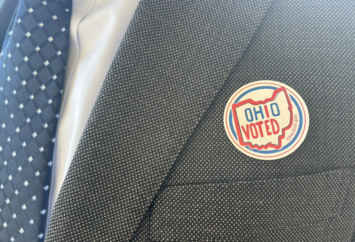 Just voted in the 2022 midterm election. Polls are open until 7:30pm - If you haven’t already, make sure you vote and encourage others to do so. I ask that you vote for me so that I can continue fighting for Ohio in Congress.