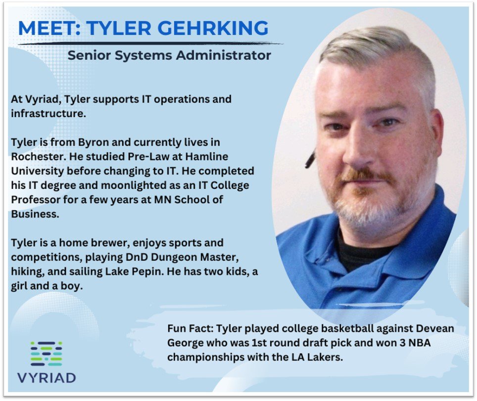 #employeespotlight #VyriadMN #RochesterMN #cancerresearch