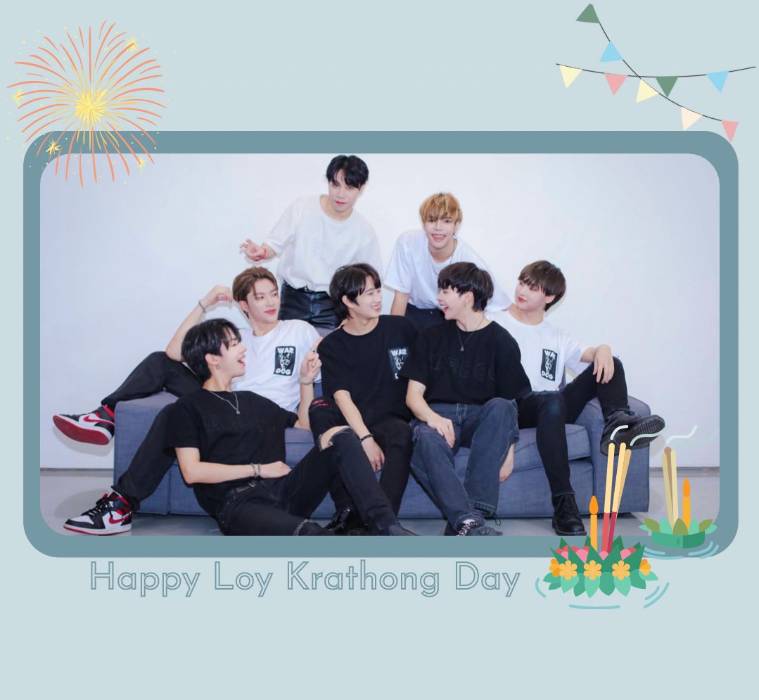 The7_official's tweet photo. ไม่อยากลอยกระทง แต่อยากลอยกับเธอ 💕

#SevenStarsTH 
#Yongkwon #Yunmin #Woochul
#oppopp #YOYOthanawin
#ppeanutp #AlanPa https://t.co/jaIg3Dra9R