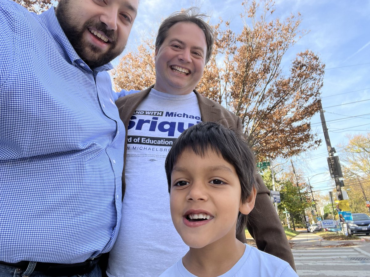 And look who we saw out front - <a href="/michael_sriqui/">Michael Sriqui</a>, a DCPS parent running for State Board of Education with backing from <a href="/WTUTeacher/">Washington Teachers' Union, AFT Local #6</a> and <a href="/Ruth4Schools/">Ruth Wattenberg</a>!