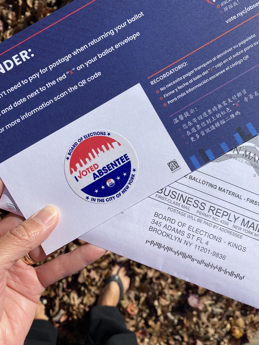 I just voted for Candidates Who Care on the <a href="/NYWFP/">NY Working Families Party</a> line (row D)! #FairPay4HomeCare #PassNYHealth #BansOffOurBodies and more are on the ballot today. This is your last day to vote, and polls close at 9PM in NY #CripTheVote
