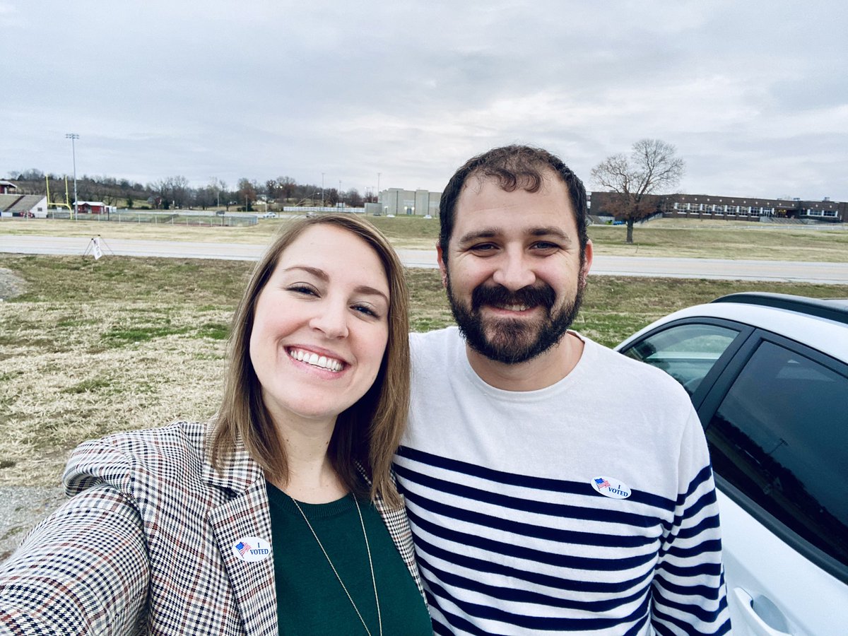 Early morning voting with my favorite fellow voter! <a href="/HenriWhitehead/">Henri Whitehead</a> #ivoted