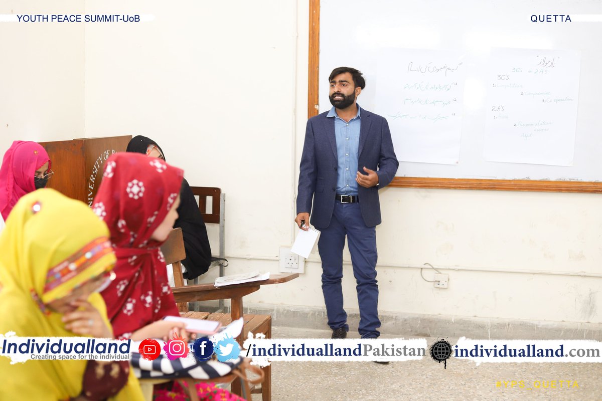 individualland's tweet photo. Pictorial highlights of Youth Peace Summit-YPS, being organized by trainees of #GTTQuetta with the support of @individualland
The second YPS was organized today at University of #Balochistan, #Quetta. 

#YPS_Quetta https://t.co/Ri5LrQuHoM