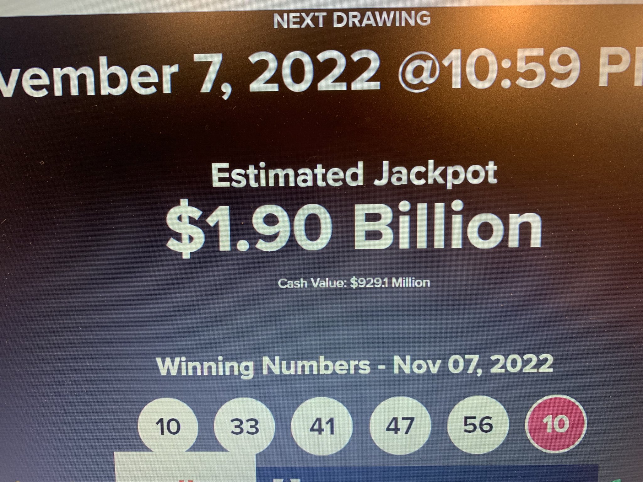 Virginia Cha on Twitter "Here are the winning Powerball numbers just