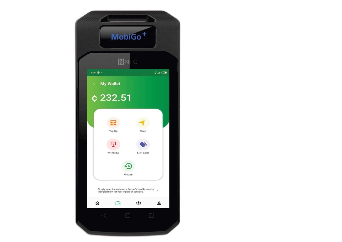 farmwallet's tweet photo. #FarmWallet #GIZ #MechanizationServiceProvider #InputDealers #KIC #AfricanDevelopmentBank #Agra this device is going to be distributed to Input Vendor and Mechanization Service Providers https://t.co/V1WeZulRkS