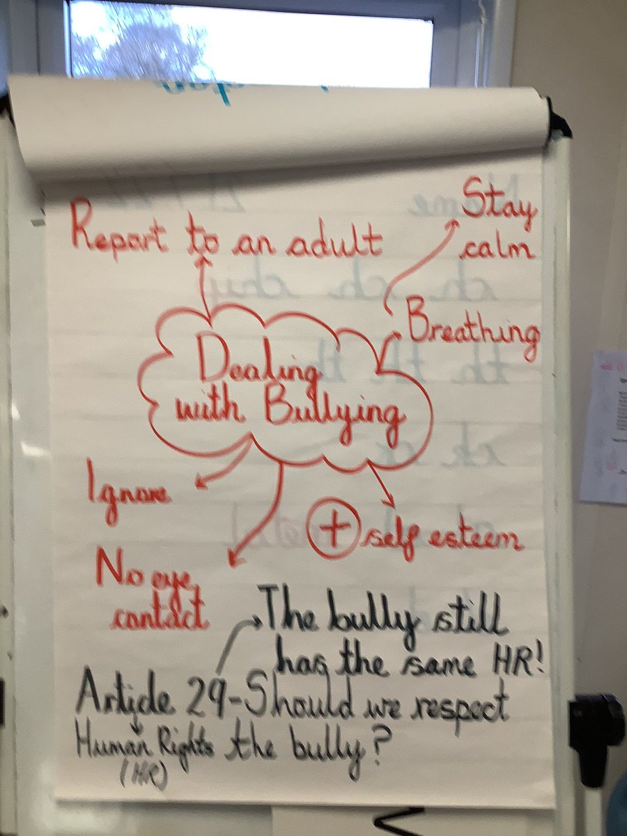 We also discussed how even though the bully is in the wrong, they still have the same human rights as us and that we should still respect their views. We discussed how we all deserve respect. <a href="/GaskellRRSA/">Gaskell Rights Respecting School</a>